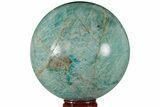Chatoyant, Polished Amazonite Sphere - Madagascar #183269-1